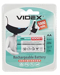 Аккумулятор Videx AA (R6) 1000mAh 2шт (23460) - миниатюра 2