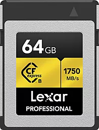 Карта памяти Lexar CFexpress 64GB Type-B Professional (LCFX10-64GCRB)
