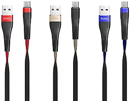 Кабель Hoco U39 Slender USB-A - micro USB 12w 2.4a 1.2м cable Red/Black - миниатюра 3 Кабель Hoco U39 Slender USB-A - micro USB 12w 2.4a 1.2м cable Red/Black - миниатюра 3