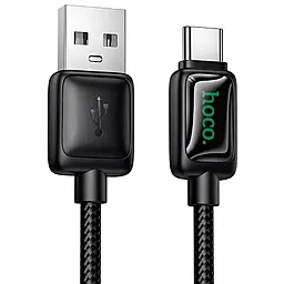 Кабель Hoco U146 USB-A - Type-C 12w 2.4а 1м cable Black