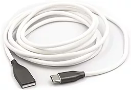 Кабель PowerPlant USB-A - Type-C 12w 2.4a 2м cable White - фото Кабель PowerPlant USB-A - Type-C 12w 2.4a 2м cable White