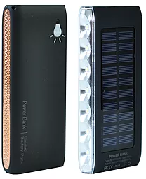 Повербанк MANGO Solar LED SIDE 2USB 10000 mAh Black-gold - фото Повербанк MANGO Solar LED SIDE 2USB 10000 mAh Black-gold