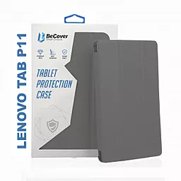 Чехол для планшета BeCover Smart Case для Lenovo Tab P11 Grey (706096) - фото Чехол для планшета BeCover Smart Case для Lenovo Tab P11 Grey (706096)