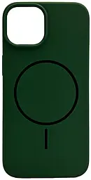 {"ru": "Чехол", "uk": "Чохол"} Silicone Case Full Fine Ring MagSafe для Apple iPhone 14  Atrovirens