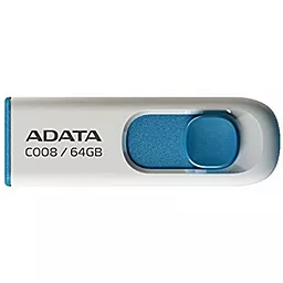 Флешка ADATA 64GB C008 White+Blue USB 2.0 (AC008-64G-RWE)