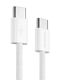 USB Кабель Proove Energy Streem 60W 3a USB Type-C - Type-C cable white (CCES60002202)
