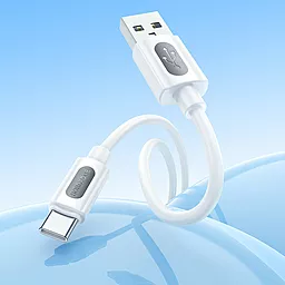Кабель Borofone BX114 Structure USB-A - Type-C 15w 3a 1м cable White - миниатюра 4 Кабель Borofone BX114 Structure USB-A - Type-C 15w 3a 1м cable White - миниатюра 4