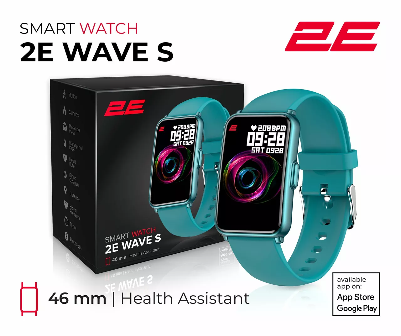 Смарт-часы 2E Wave S 46mm Indigo (2E-CWW11IN) - фото 1