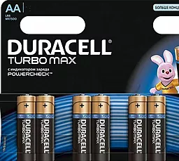 Батарейки Duracell AA / LR06 MX1500 TURBO 6шт - фото Батарейки Duracell AA / LR06 MX1500 TURBO 6шт