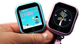 Смарт-часы Smart Baby Q100-S (Q750, GW200S) GPS-Tracking, Wifi Watch (Blue) - миниатюра 4