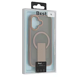 Чехол 1TOUCH Stand Matte with MagSafe для Apple iPhone 16 Plus Black - миниатюра 2 Чехол 1TOUCH Stand Matte with MagSafe для Apple iPhone 16 Plus Black - миниатюра 2