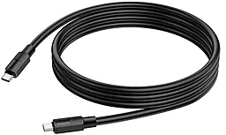 Кабель Hoco X84 USB Type-C - Type-C 60w 3a 1м PD cable Black - мініатюра 3 Кабель Hoco X84 USB Type-C - Type-C 60w 3a 1м PD cable Black - мініатюра 3