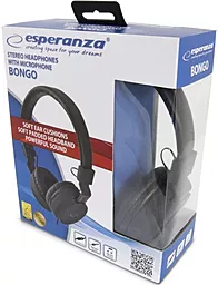 Навушники Esperanza Bongo Black (EH212K) - мініатюра 4