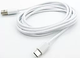 Кабель Dengos USB-A - Type-C 12w 2.4a 2м cable White - фото Кабель Dengos USB-A - Type-C 12w 2.4a 2м cable White
