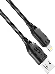 Кабель XO NB235 USB-A - Lightning 12w 2.4a 1м cable Black - миниатюра 3 Кабель XO NB235 USB-A - Lightning 12w 2.4a 1м cable Black - миниатюра 3