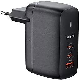 Сетевое зарядное устройство McDodo 65w GaN 2xUSB-C/USB-A ports fast charger black (CH-0291) - фото Сетевое зарядное устройство McDodo 65w GaN 2xUSB-C/USB-A ports fast charger black (CH-0291)