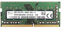 Оперативна пам'ять для ноутбука Hynix 8GB SO-DIMM DDR4 2666MHz (HMA81GS6CJR8N-VK_)