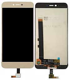 Дисплей Xiaomi Redmi Note 5A, Redmi Y1 Lite з тачскріном, Gold