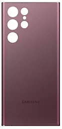 Задняя крышка корпуса Samsung Galaxy S22 Ultra 5G S908 Original Burgundy - фото Задняя крышка корпуса Samsung Galaxy S22 Ultra 5G S908 Original Burgundy