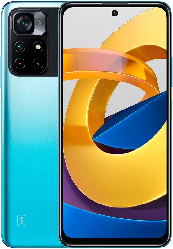 Смартфон Poco M4 Pro 5G 4/64GB Cool Blue - фото 1
