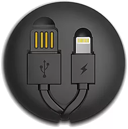 Універсальний кабель Remax Cutebaby 2-in-1 USB-A to Lightning/micro USB 12w 2.4a 1м сable Black (RC-099t) - фото Універсальний кабель Remax Cutebaby 2-in-1 USB-A to Lightning/micro USB 12w 2.4a 1м сable Black (RC-099t)