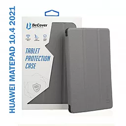 Чехол для планшета BeCover Smart Case для Huawei MatePad 10.4 2021 Grey (706483) - фото Чехол для планшета BeCover Smart Case для Huawei MatePad 10.4 2021 Grey (706483)