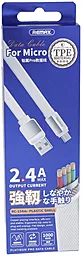 Кабель Remax Platinum USB-A - micro USB 12w 2.4a 1м cable White (RC-154m) - миниатюра 2 Кабель Remax Platinum USB-A - micro USB 12w 2.4a 1м cable White (RC-154m) - миниатюра 2