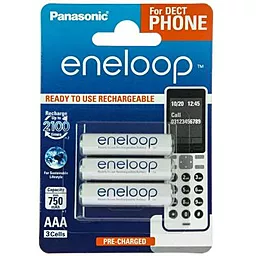 Акумулятор Panasonic Eneloop AAA 750mAh Dect Series 3шт (BK-4MCCE/3DE) 1.2 V