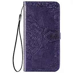 Кожаный чехол (книжка) Art Case с визитницей для Realme C11 (2021) / Фиолетовый