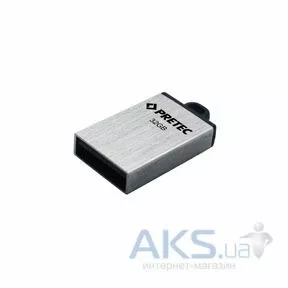 Флешка Pretec Elite 16Gb (E2T16G-1S) Silver - фото 1