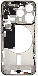 Рамка корпуса Apple iPhone 15 Pro, USA version, Original Natural Titanium - миниатюра 3