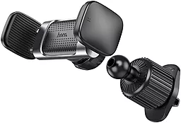Автодержатель Hoco CA110 Pull Clip Air Outlet Car Holder Black/Gray - миниатюра 4