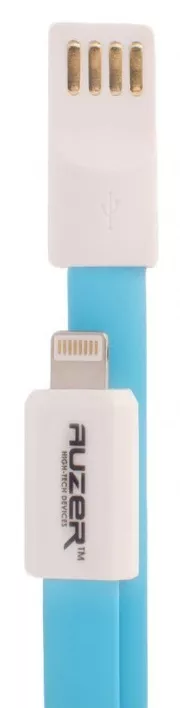 Кабель Auzer AC-L1 USB-A - Lightning 1м cable Blue - фото 1