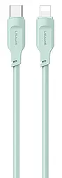Кабель Usams Lithe Series USB Type-C - Lightning 20w 3a 1.2м PD cable Green (US-SJ566) - фото Кабель Usams Lithe Series USB Type-C - Lightning 20w 3a 1.2м PD cable Green (US-SJ566)