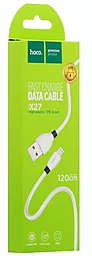 Кабель Hoco X27 Excellent USB-A - Lightning 10w 1.2м cable White - мініатюра 4 Кабель Hoco X27 Excellent USB-A - Lightning 10w 1.2м cable White - мініатюра 4