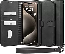 Чохол Spigen Wallet S Pro для Apple iPhone 15 Pro Black (ACS06740)