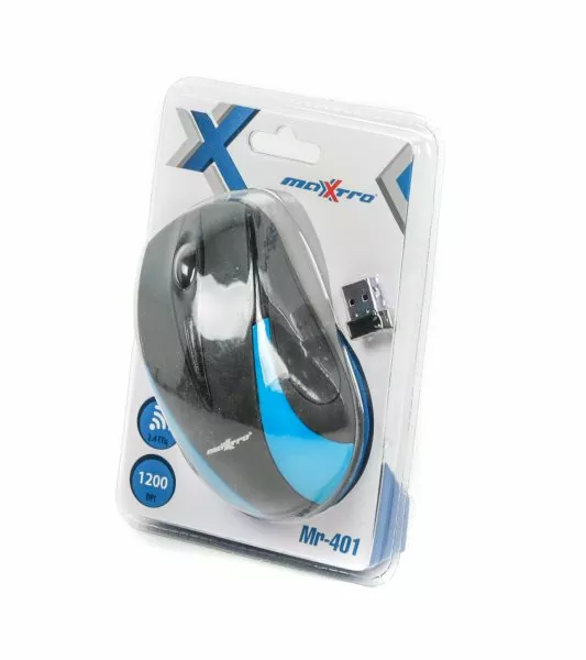 Компьютерная мышка Maxxtro Мr-401-B Blue - фото 4