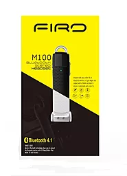 Блютуз гарнитура Firo M100 Black - миниатюра 3