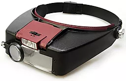 Лупа бинокулярная (налобная) Magnifier 81007 8х max с подсветкой