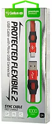 Кабель Gelius Pro Flexible 2 USB-A - micro USB 10w 1м cable Red (GP-UC07m) - мініатюра 2 Кабель Gelius Pro Flexible 2 USB-A - micro USB 10w 1м cable Red (GP-UC07m) - мініатюра 2