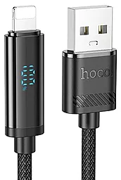 Кабель USB Hoco U127 12w 2.4a 1.2m Lightning cable black
