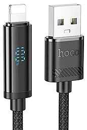 Кабель Hoco U127 USB-A - Lightning 12w 2.4a 1.2м cable Black