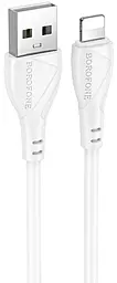 Кабель Borofone BX121 USB-A to Lightning 12w 2.4a 1м cable White