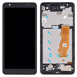 Дисплей ZTE Blade A3 2020 с тачскрином и рамкой, Black - фото Дисплей ZTE Blade A3 2020 с тачскрином и рамкой, Black