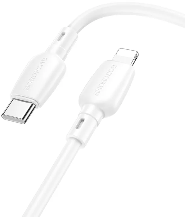 Кабель Borofone BX93 USB Type-C - Lightning 20w 3a 1м PD сable White - фото 2