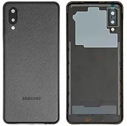 Задняя крышка корпуса Samsung Galaxy A02 A022 со стеклом камеры Original Black