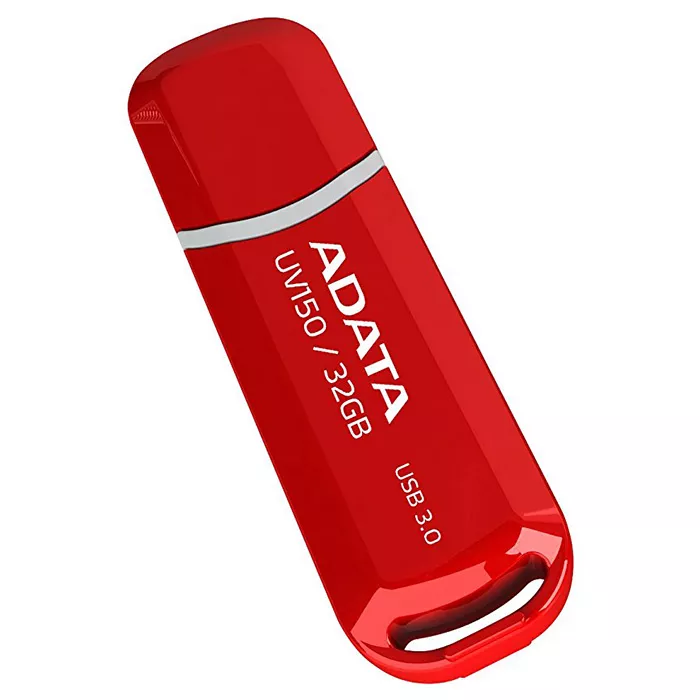Флешка ADATA 32GB USB 3.0 UV150 (AUV150-32G-RRD) Red - фото 1