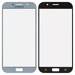 Корпусное стекло дисплея Samsung Galaxy A7 A720F 2017 Blue