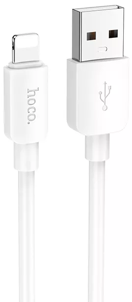 Кабель Hoco X96 USB-A - Lightning 12w 2.4a 1м cable White - фото 1