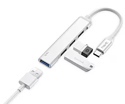 USB Type-C хаб Havit HV-HB41 4xUSB 3.0 - миниатюра 2 USB Type-C хаб Havit HV-HB41 4xUSB 3.0 - миниатюра 2